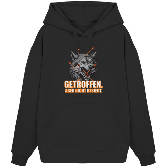 Alpha Wolf – Unbroken - Organic Oversize Hoodie