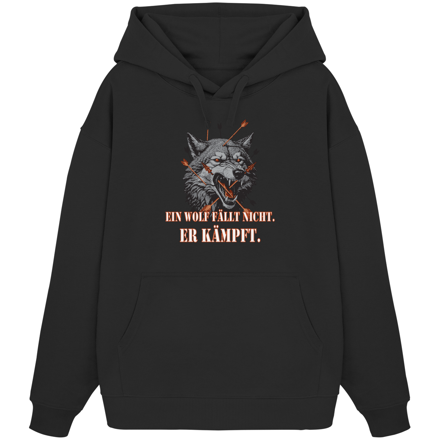 The Unbroken Wolf - Organic Oversize Hoodie