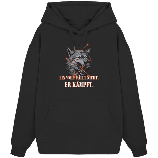 The Unbroken Wolf - Organic Oversize Hoodie