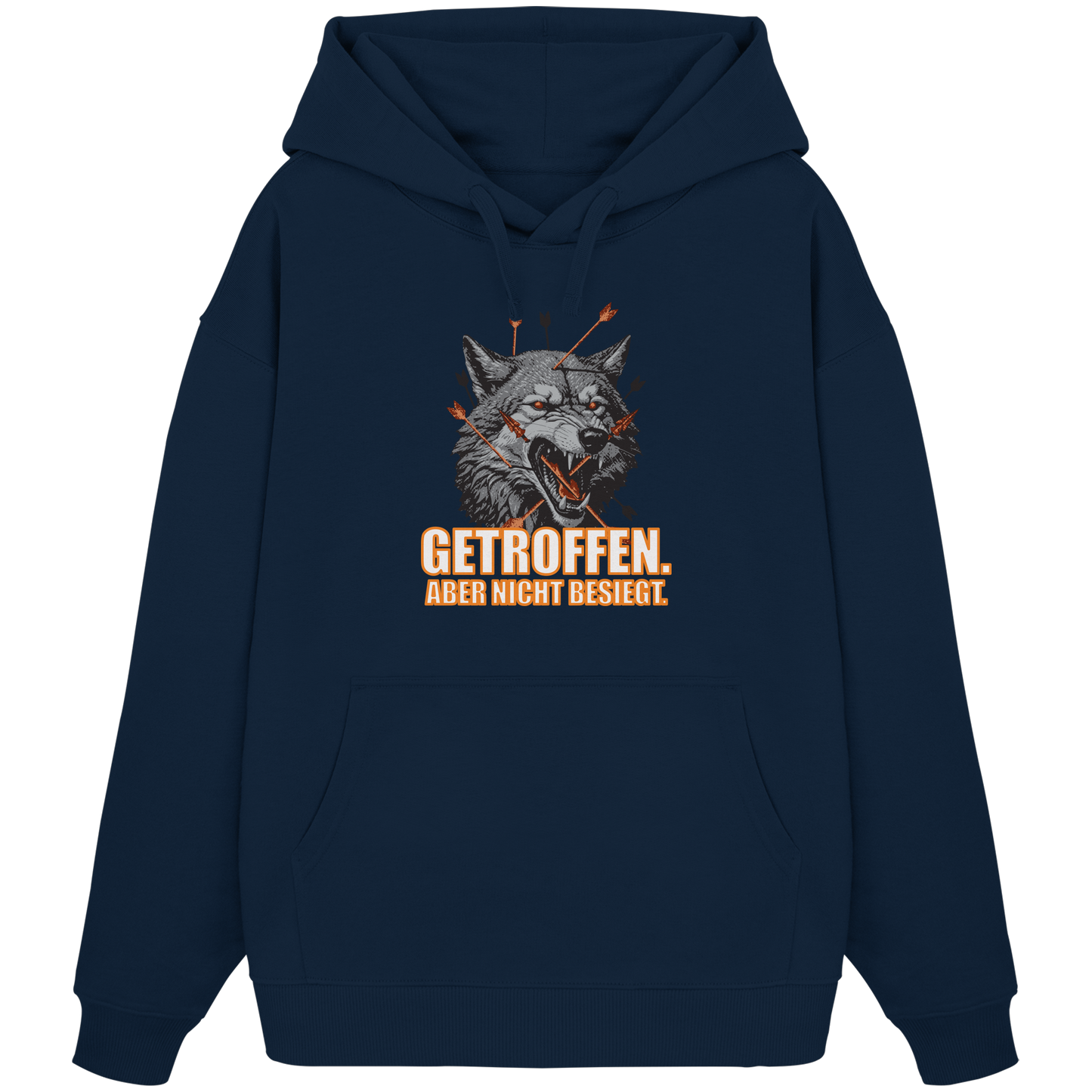Alpha Wolf – Unbroken - Organic Oversize Hoodie