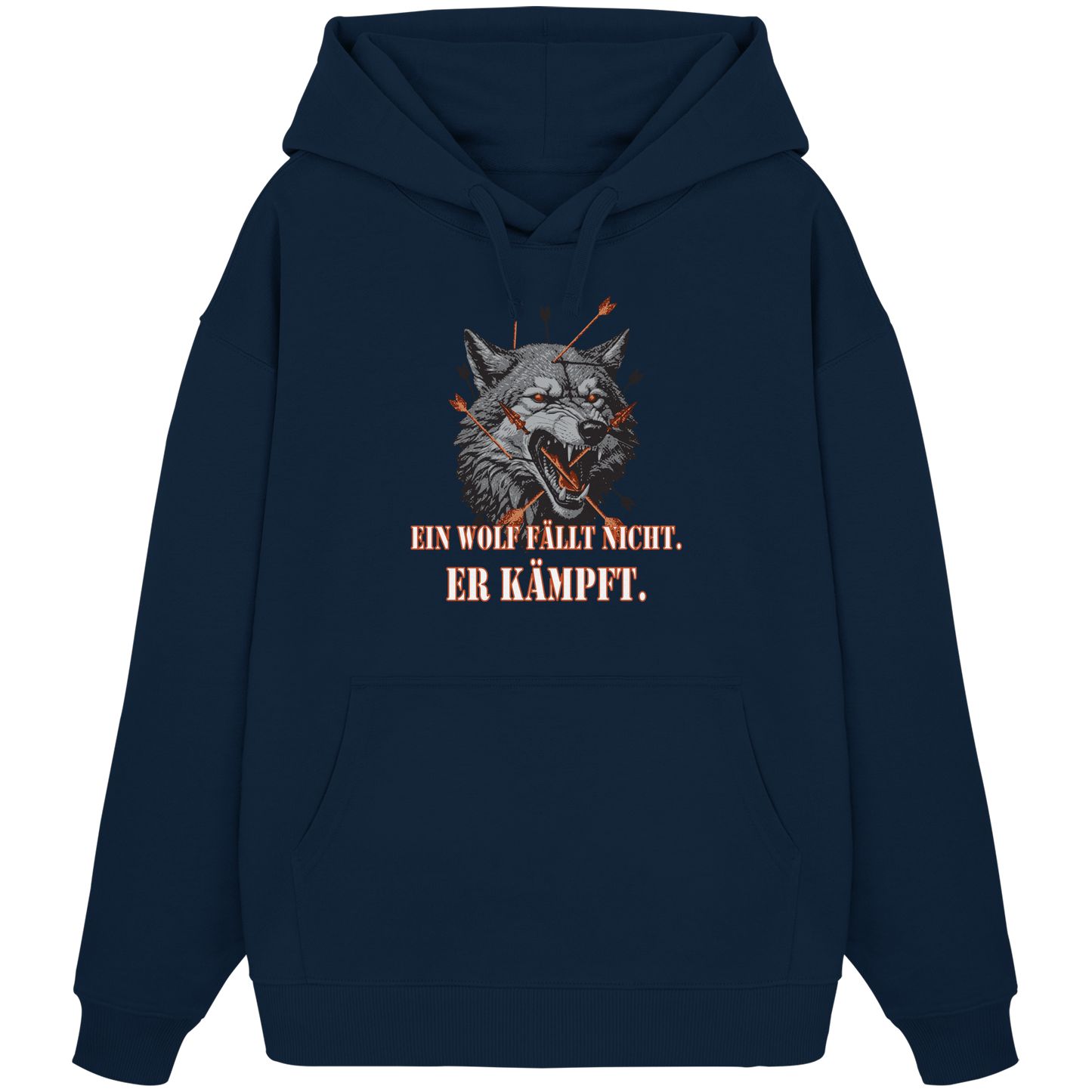 The Unbroken Wolf - Organic Oversize Hoodie