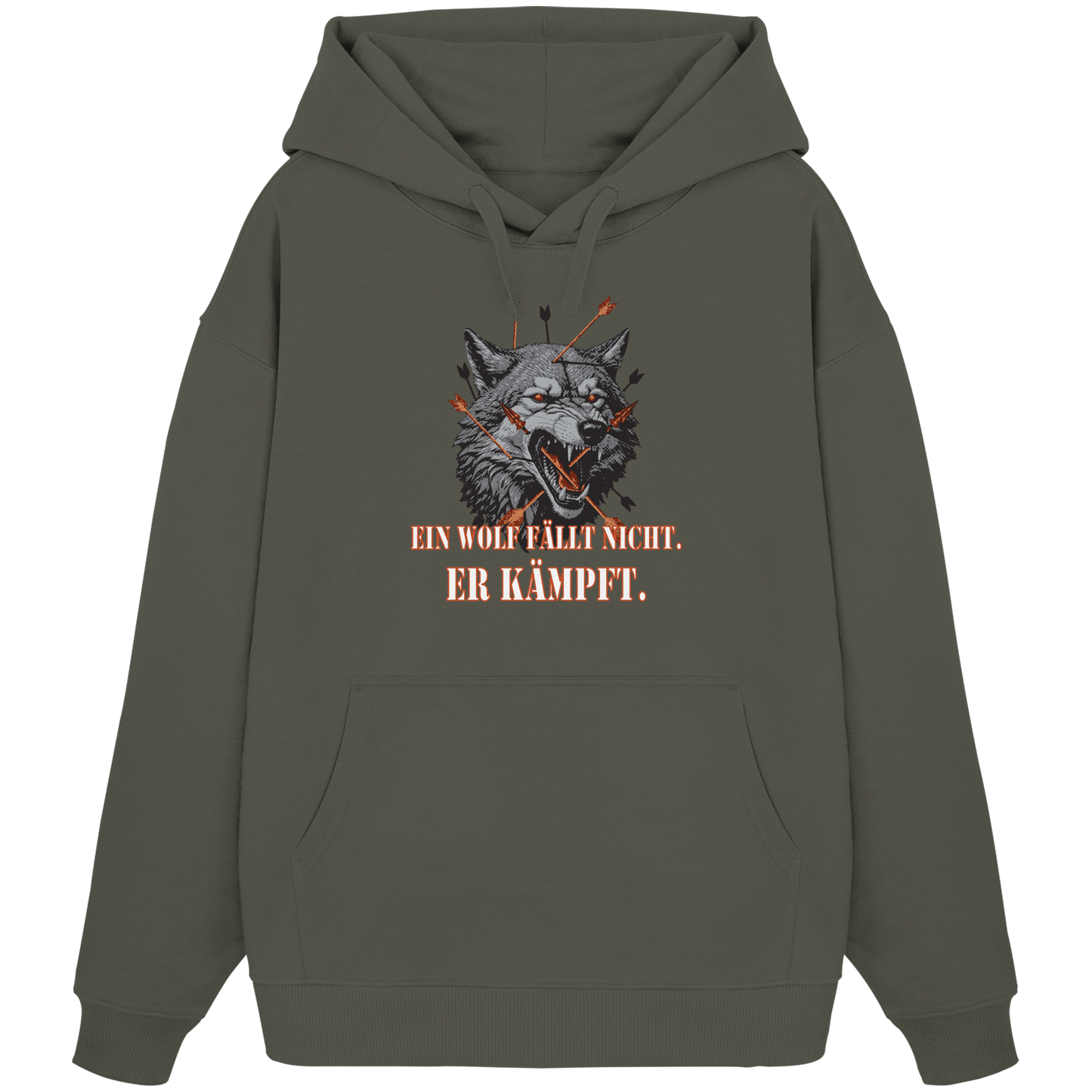 The Unbroken Wolf - Organic Oversize Hoodie