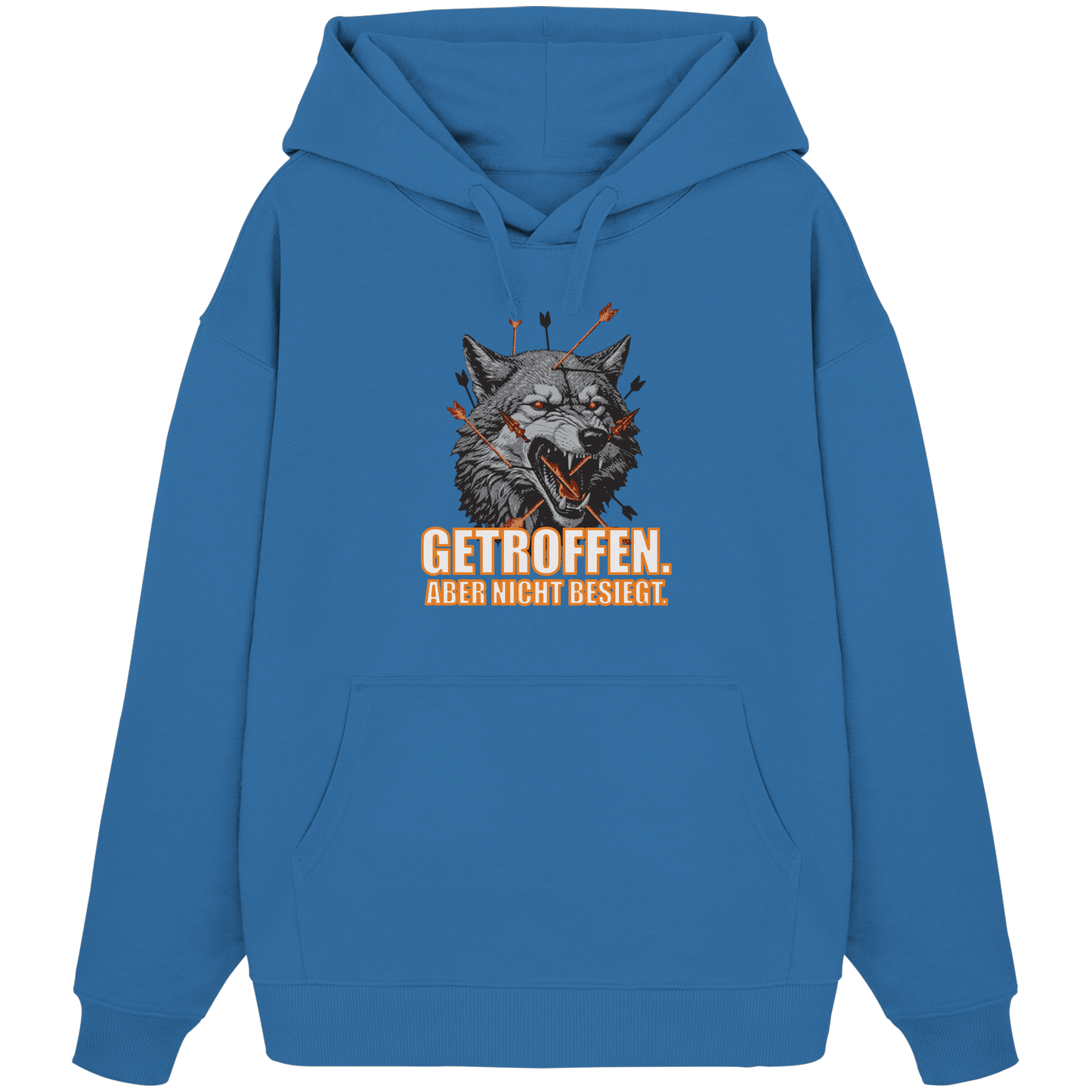 Alpha Wolf – Unbroken - Organic Oversize Hoodie