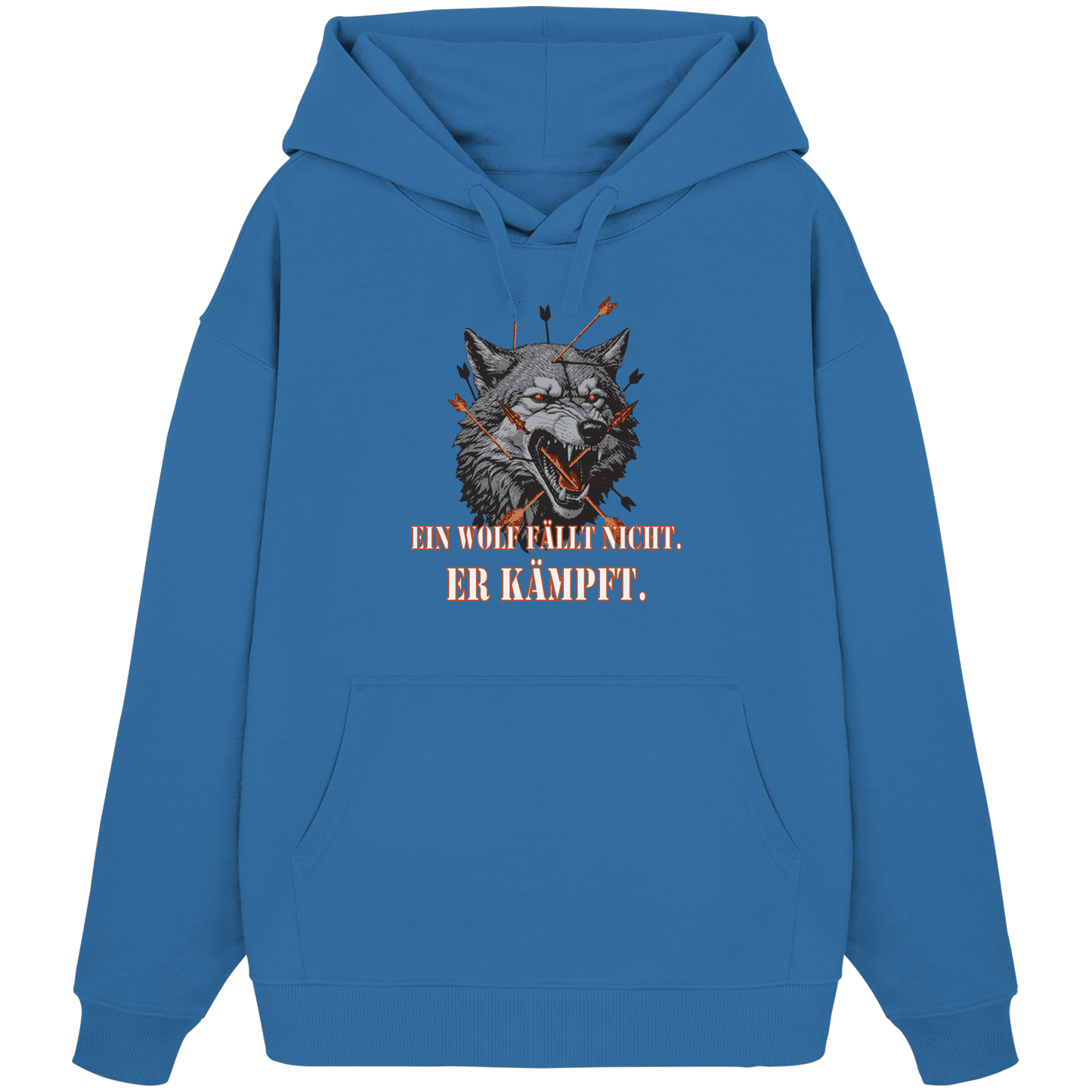 The Unbroken Wolf - Organic Oversize Hoodie