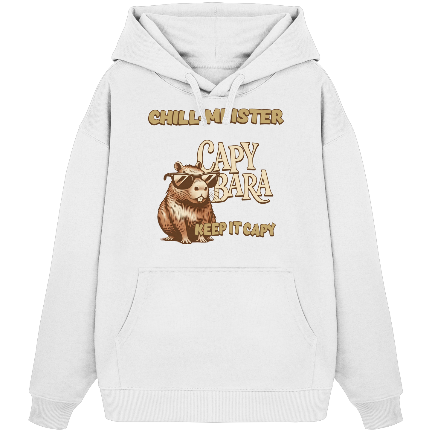Chill-Meister Capybara – Keep it Capy (Bio & Premium) - Organic Oversize Hoodie