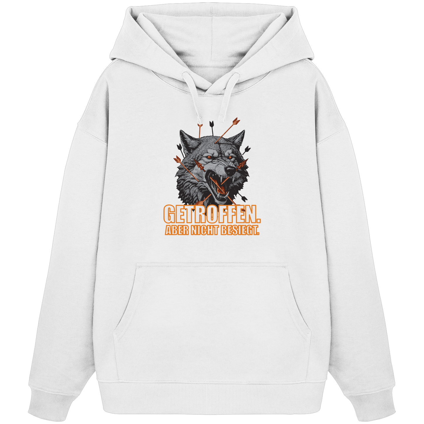 Alpha Wolf – Unbroken - Organic Oversize Hoodie