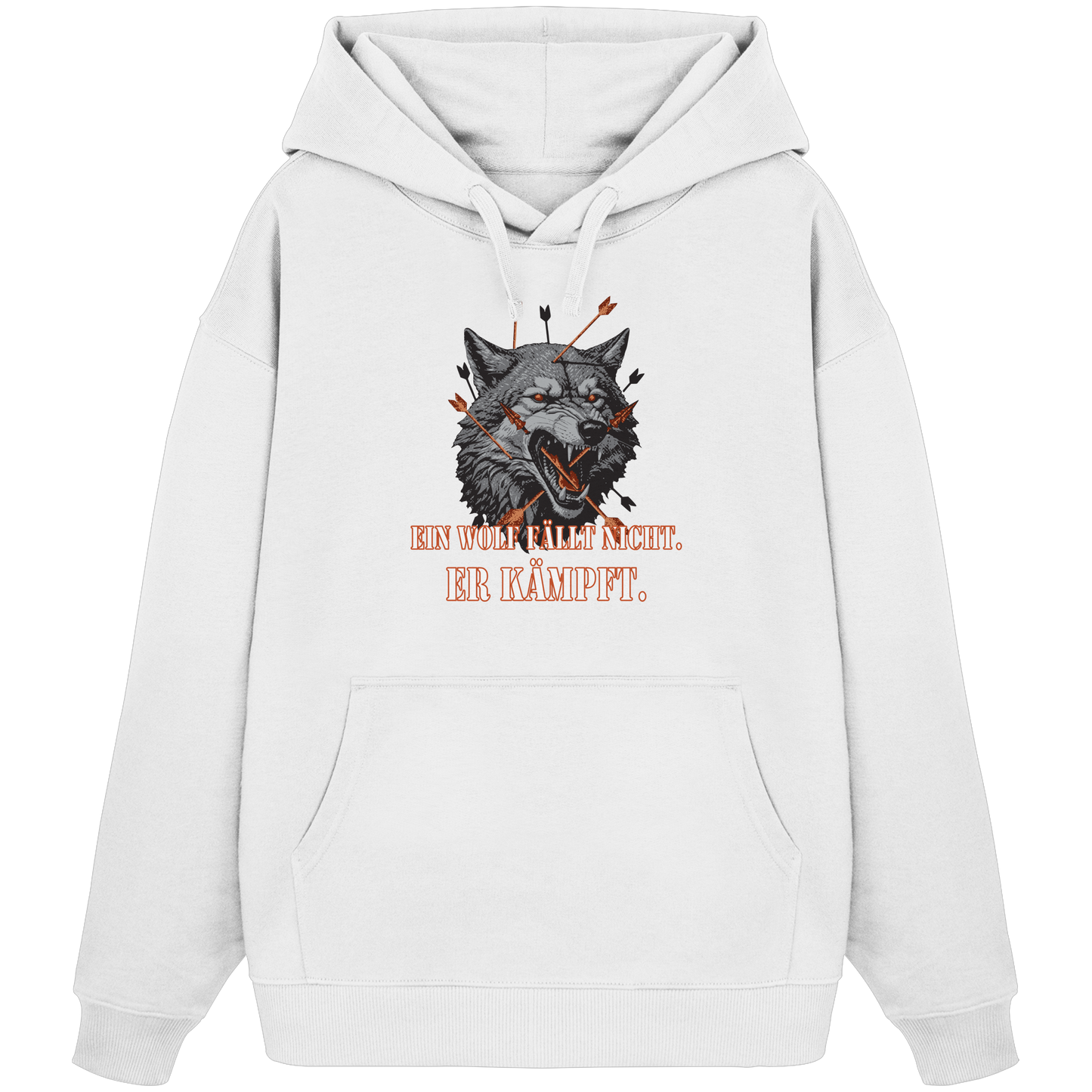 The Unbroken Wolf - Organic Oversize Hoodie