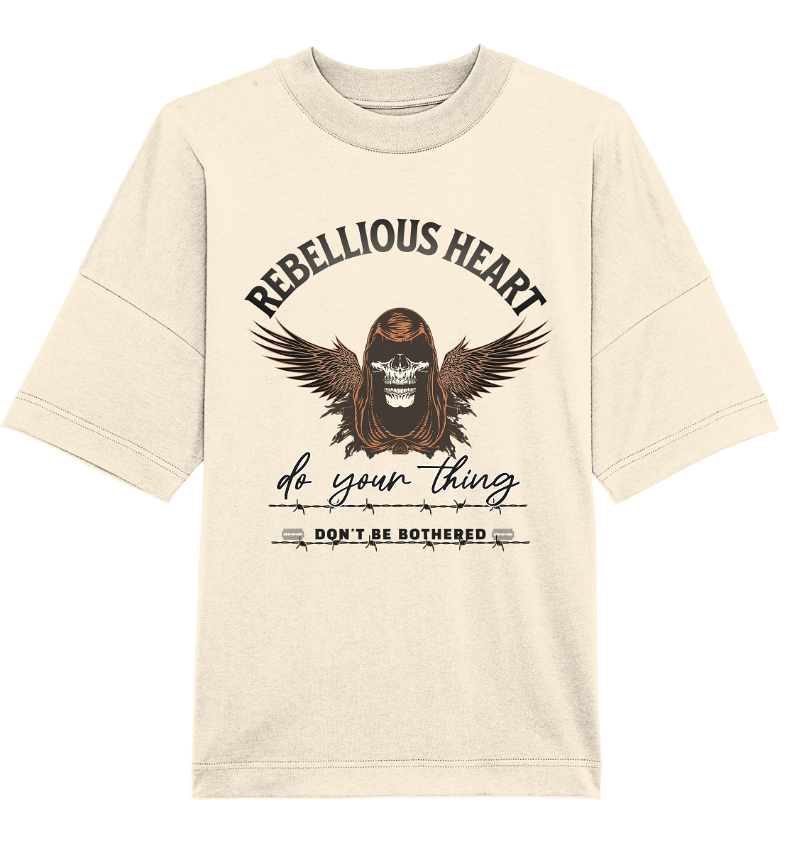 Rebellisches Herz III - Organic Oversize Shirt