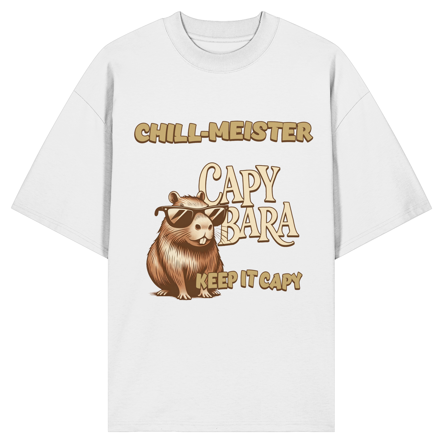Chill-Meister Capybara – Keep it Capy (Bio & Premium) - Organic Oversize Shirt