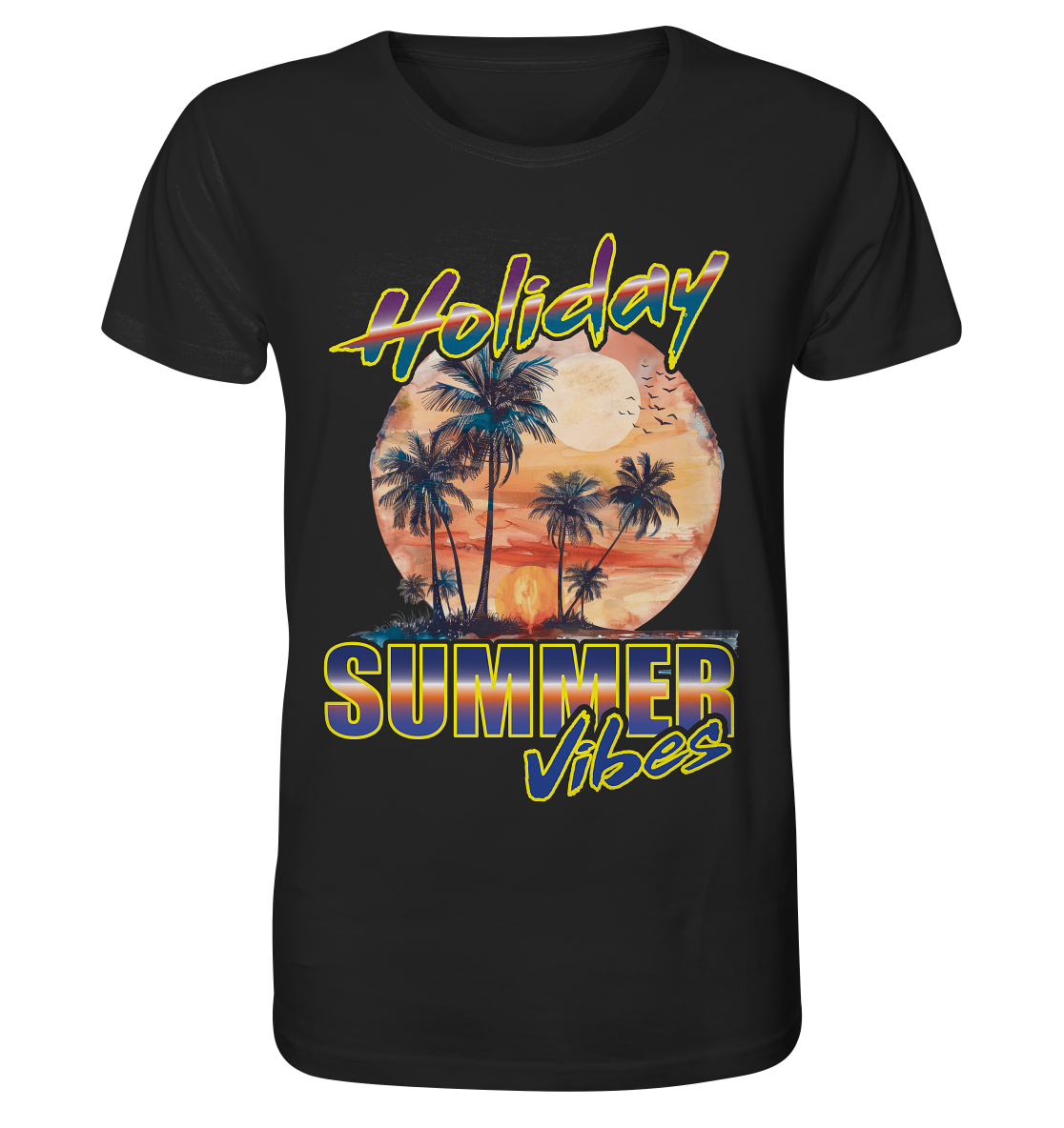 Urlaubs Shirt Holiday Summer Vibes - Organic Shirt