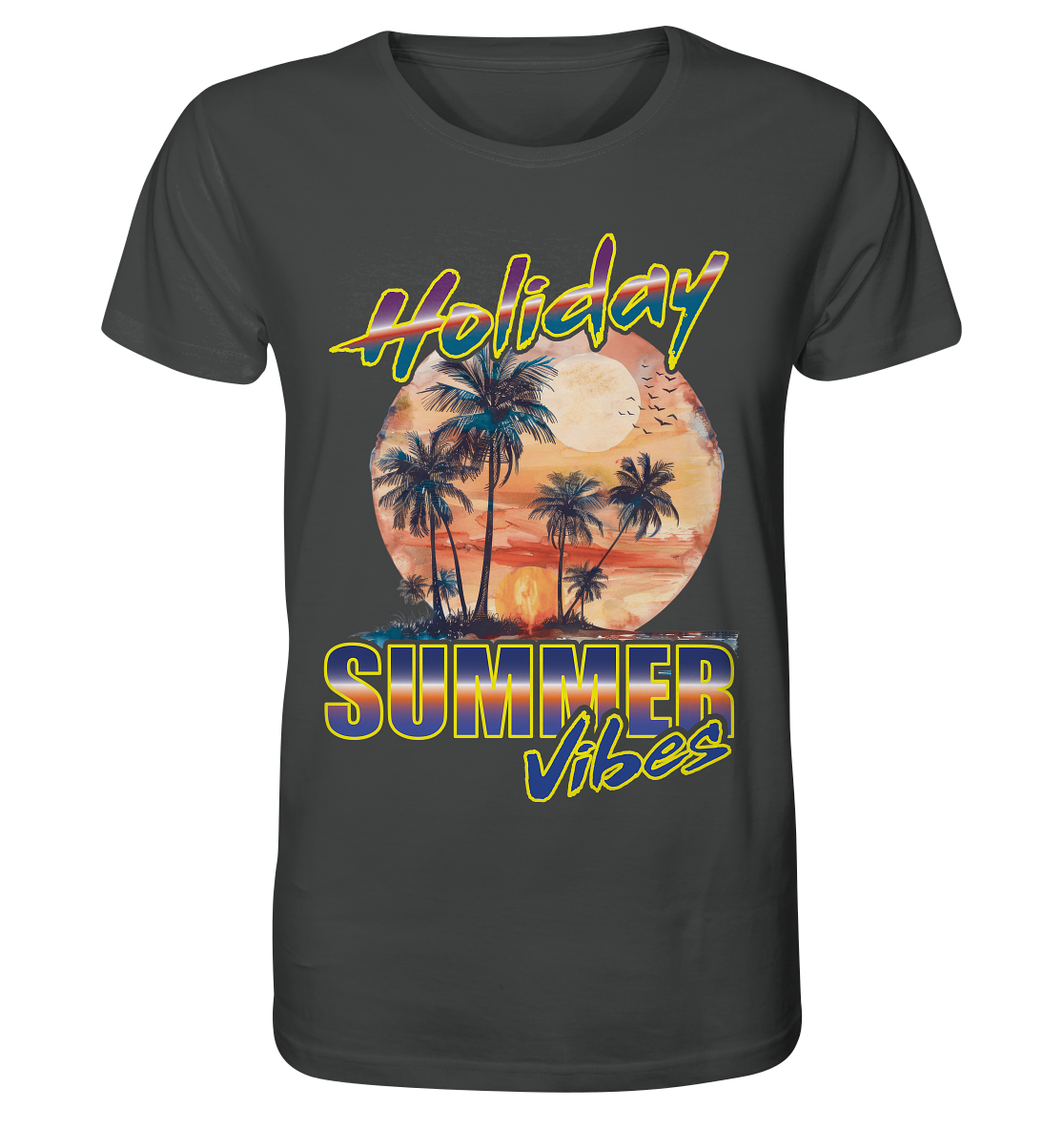 Urlaubs Shirt Holiday Summer Vibes - Organic Shirt