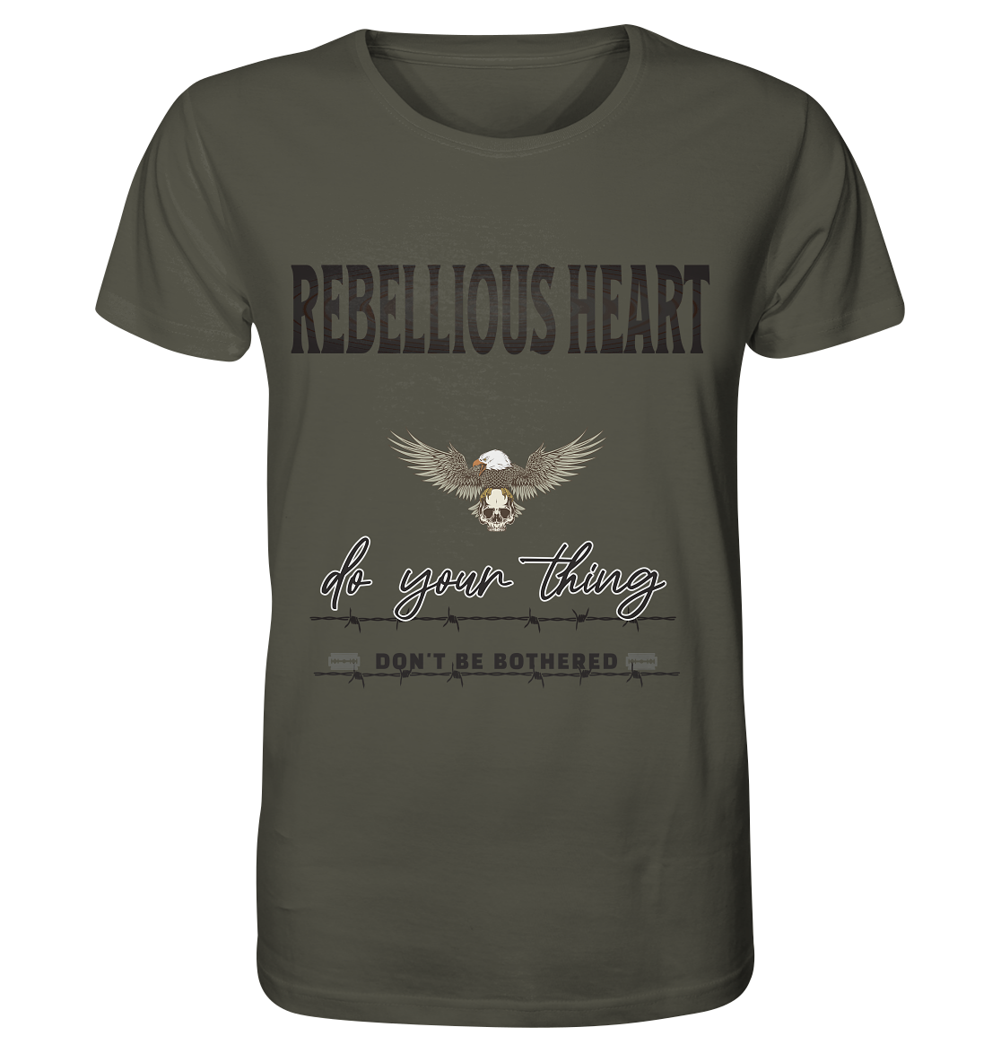 Rebellisches Herz Streetwear - Organic Shirt