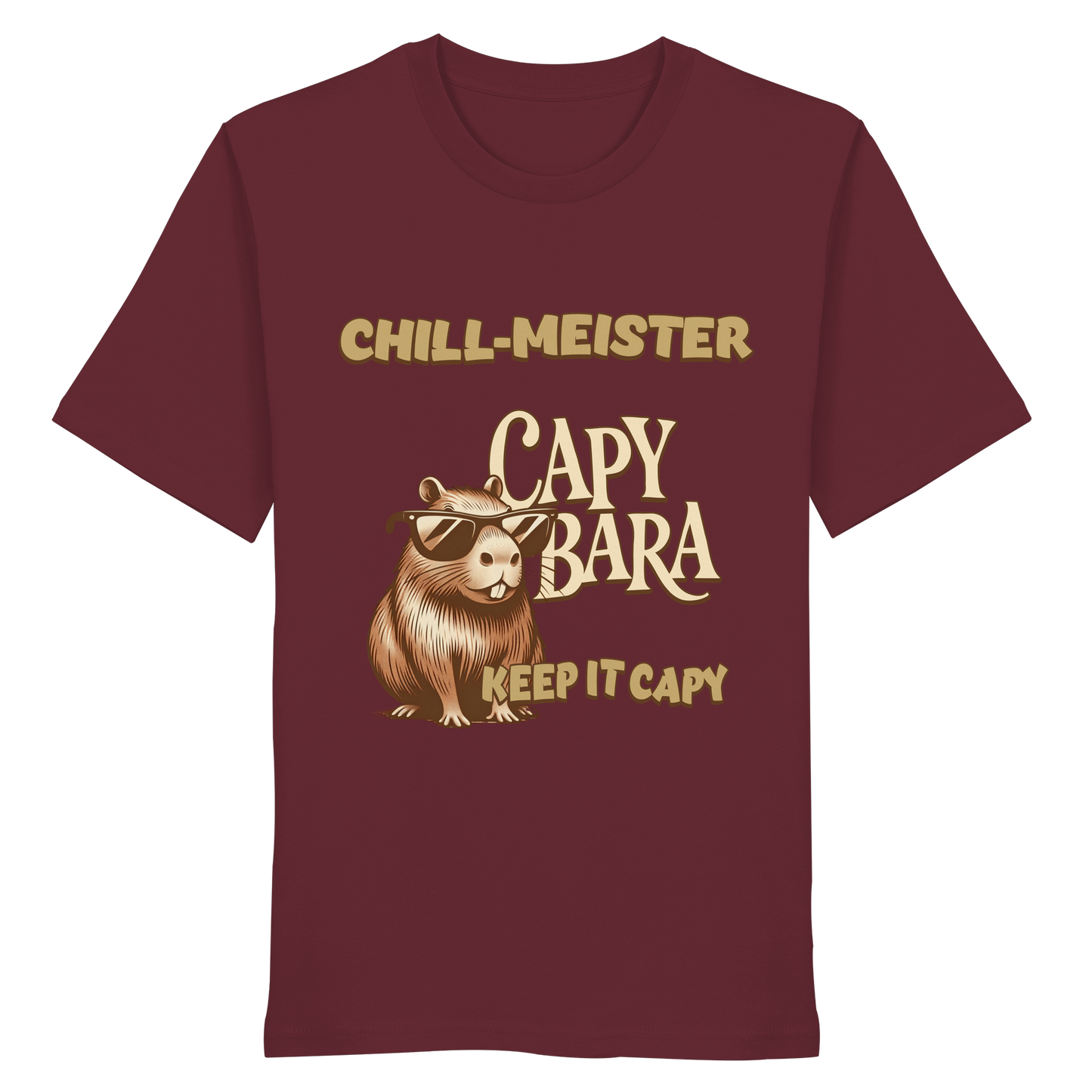 Chill-Meister Capybara – Keep it Capy (Bio & Premium) - Organic Shirt