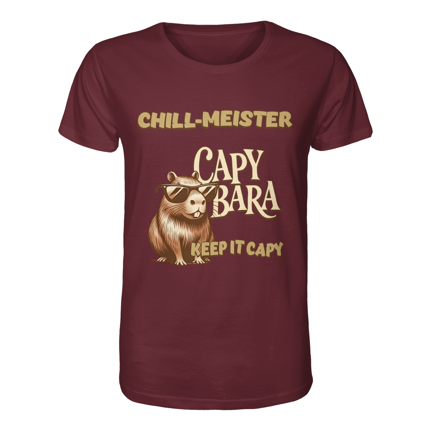 Chill-Meister Capybara – Keep it Capy (Bio & Premium) - Organic Shirt