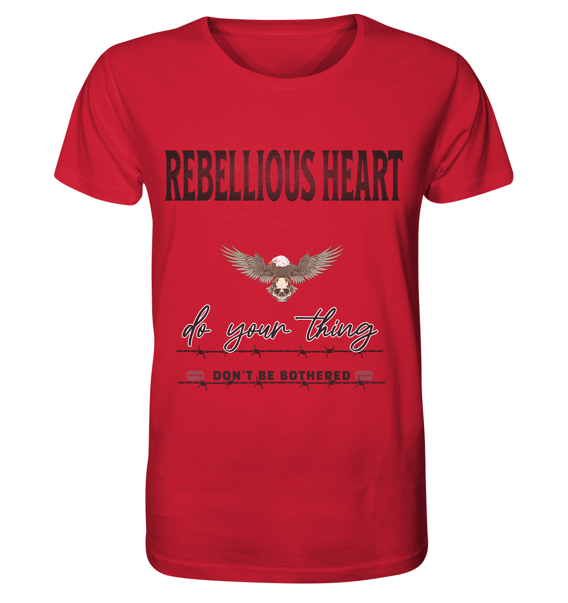 Rebellisches Herz Streetwear - Organic Shirt