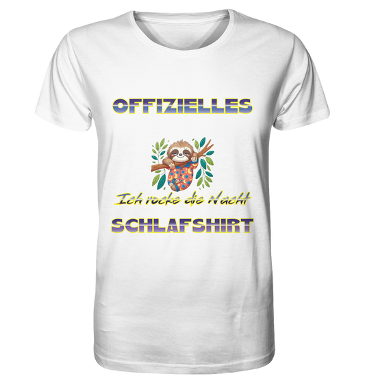 Offizielles Schlafshirt - Rocke die Nacht - Organic Shirt