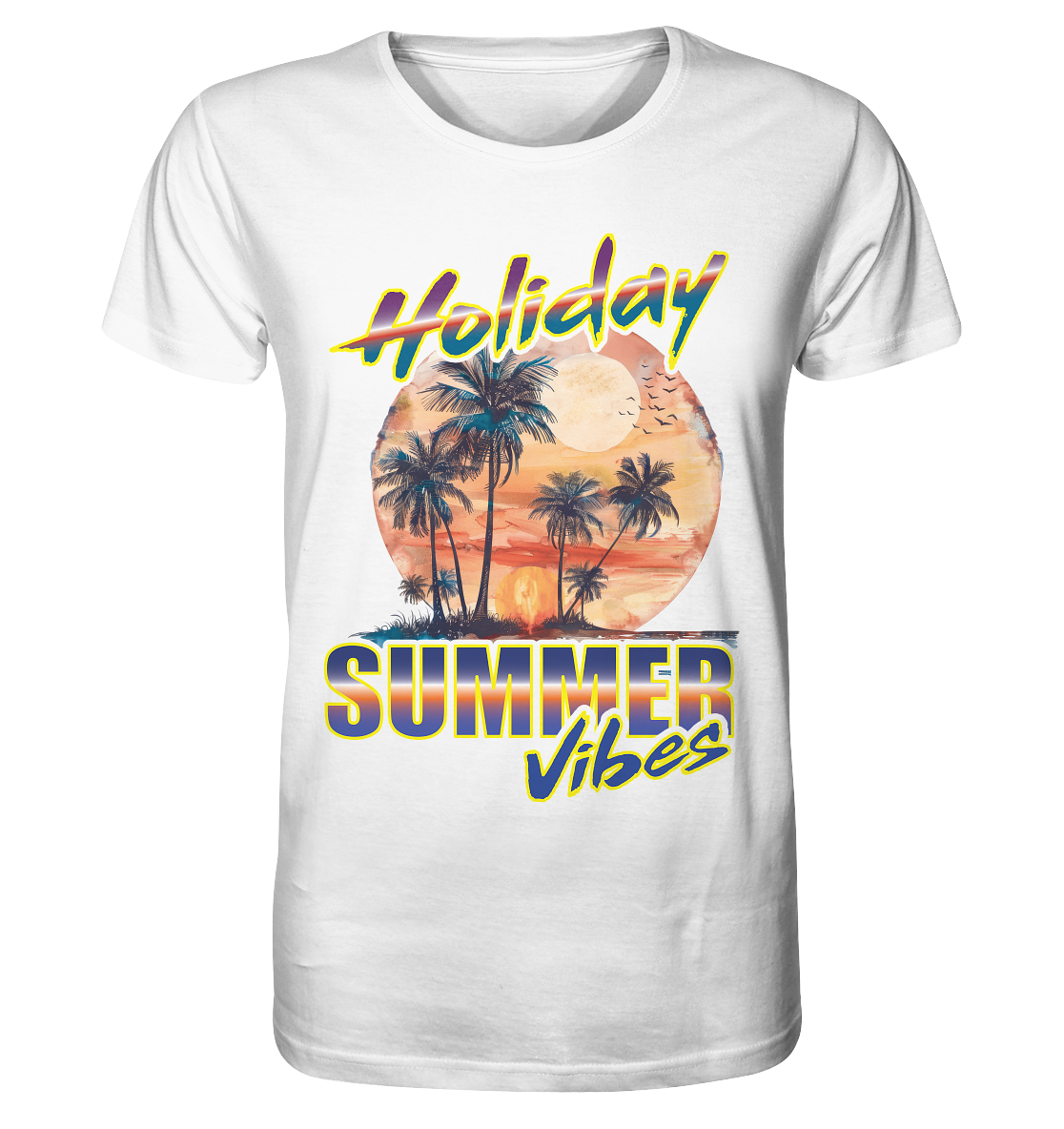 Urlaubs Shirt Holiday Summer Vibes - Organic Shirt