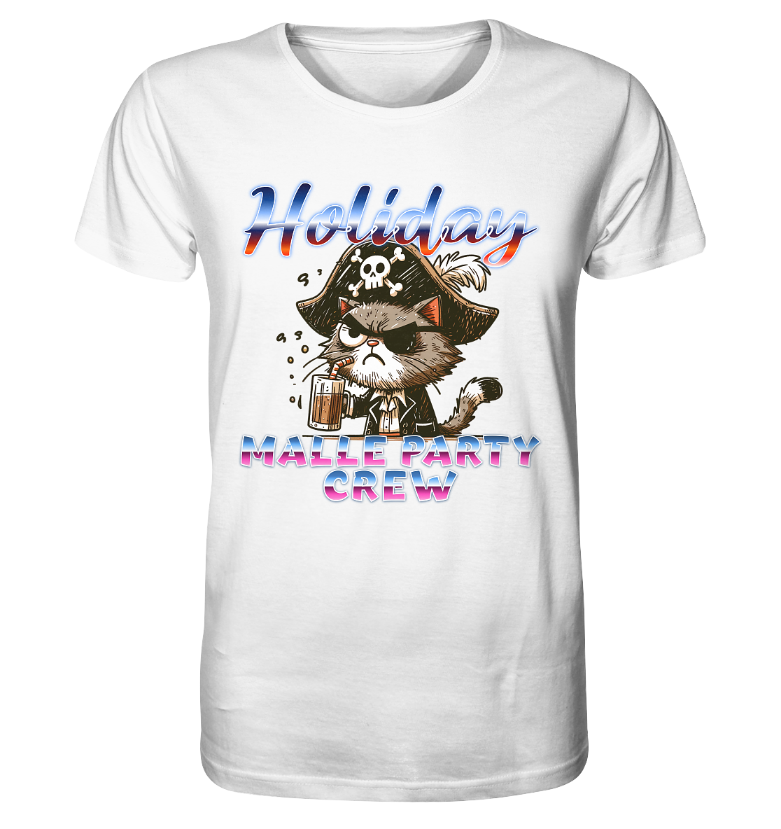 Urlaubsshirt Malle- Party Crew - Organic Shirt