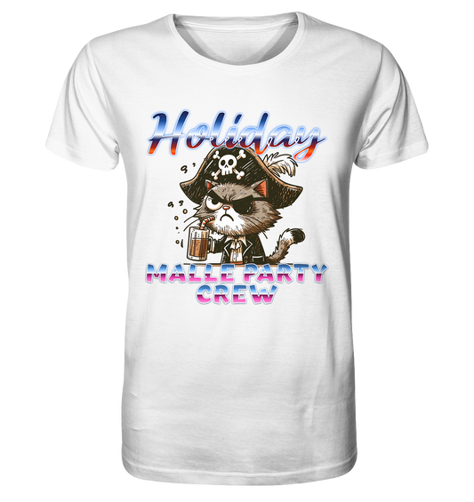 Urlaubsshirt Malle- Party Crew - Organic Shirt