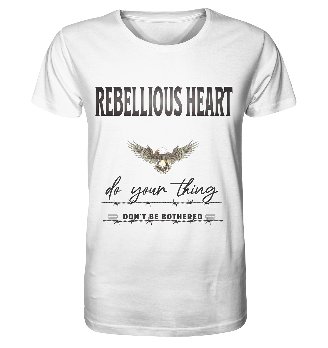 Rebellisches Herz Streetwear - Organic Shirt