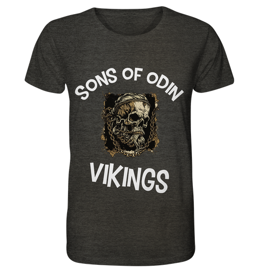 SONS OF ODIN NO 1  - STREETWEAR - STATEMENT   - Organic Shirt (meliert)