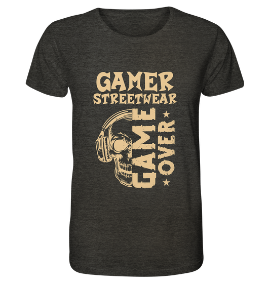 GAME OVER - GAMER STREETWEAR - STATEMENTS - Organic Shirt (meliert)