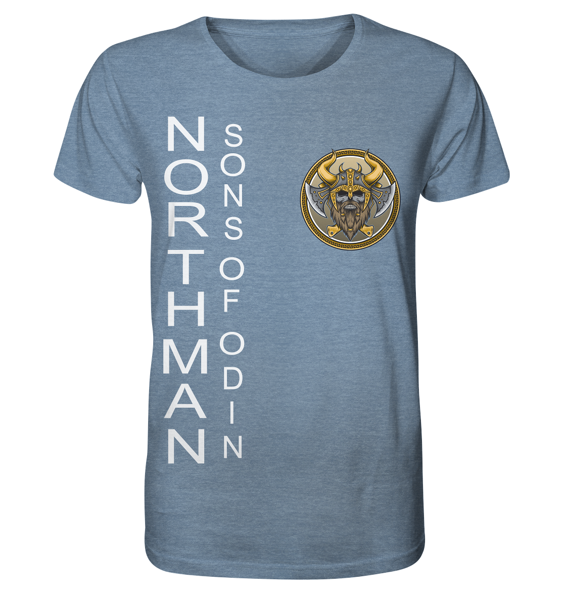 T-Shirt meliert- northman sons of odin Organic Shirt (meliert)