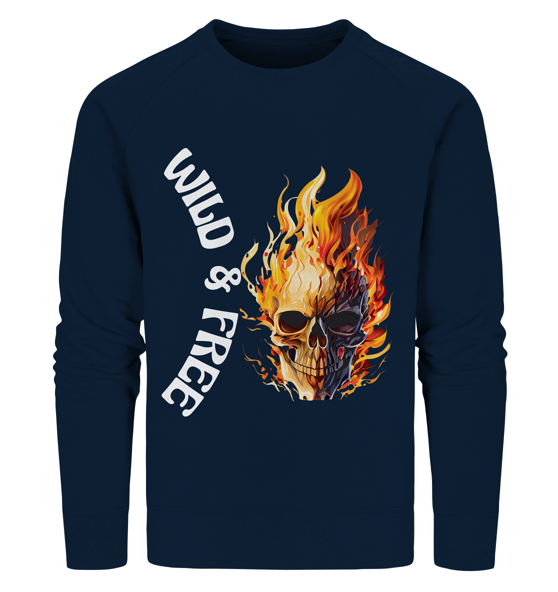 Sweatshirt Wild & Free Skull- das coole Basic für jeden Look- Sweater