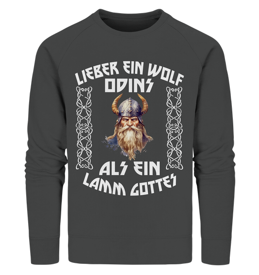 LIEBER EIN WOLF ODINS NO 4  - STREETWEAR - STATEMENT   - Organic Sweatshirt