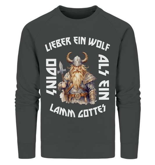 LIEBER EIN WOLF ODINS NO 3  - STREETWEAR - STATEMENT     - Organic Sweatshirt