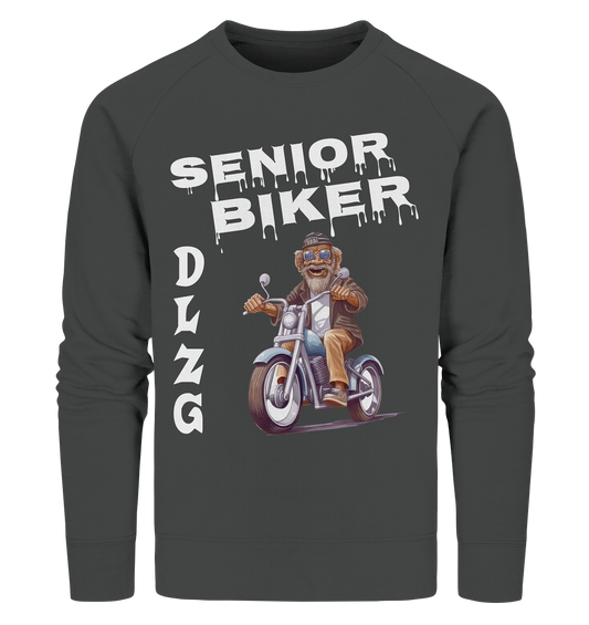 DLzG Opa Biker Fun Motiv 2- Organic Sweatshirt