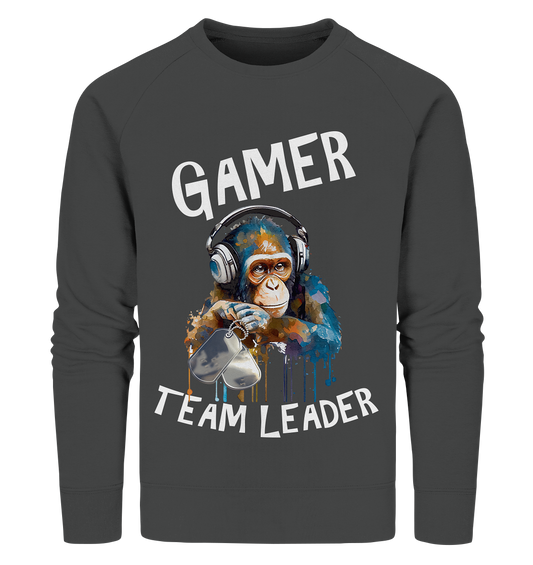 GAMER - TEAM LEADER MONKEY STREETWEAR - STATEMENT - Organic Sweatshirt