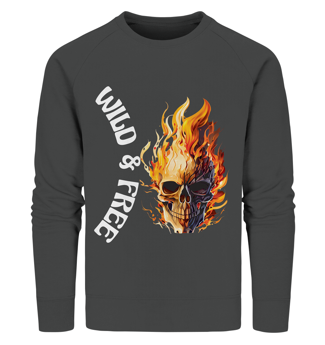 Sweatshirt Wild & Free Skull- das coole Basic für jeden Look- Sweater