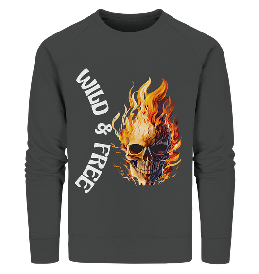 Sweatshirt Wild & Free Skull- das coole Basic für jeden Look- Sweater