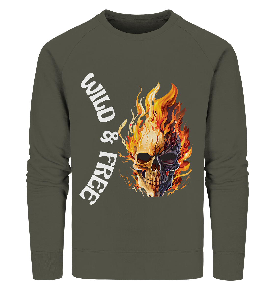 Sweatshirt Wild & Free Skull- das coole Basic für jeden Look- Sweater