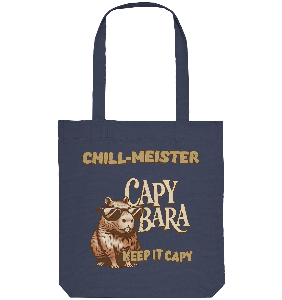 Chill-Meister Capybara – Keep it Capy (Bio & Premium) - Organic Tote-Bag