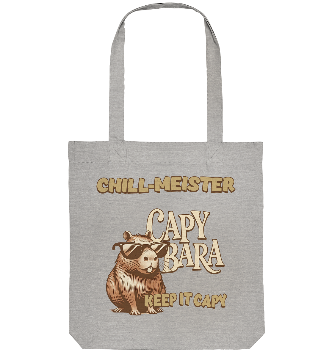 Chill-Meister Capybara – Keep it Capy (Bio & Premium) - Organic Tote-Bag