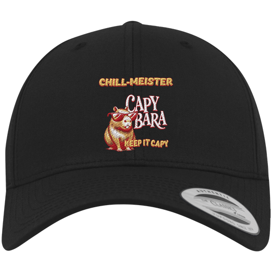Chill-Meister Capybara –  Hochwertige Stick-Edition - Premium Baseball Cap