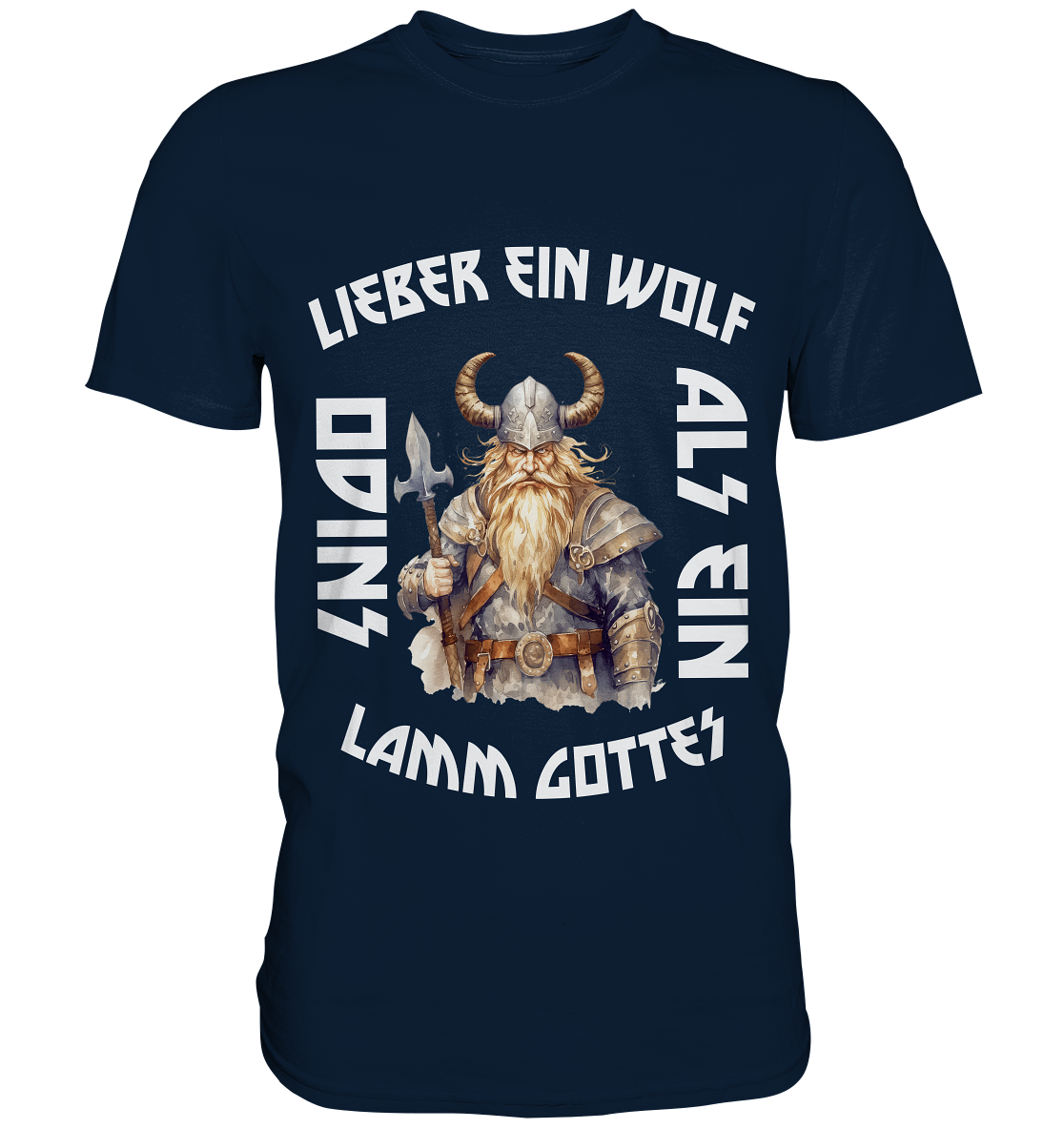 LIEBER EIN WOLF ODINS NO 3  - STREETWEAR - STATEMENT     - Premium Shirt