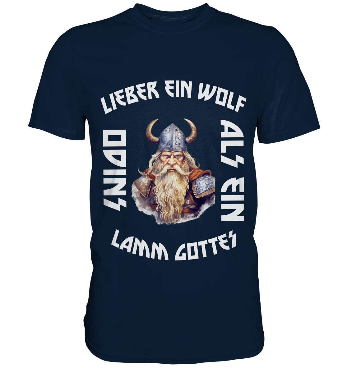 LIEBER EIN WOLF ODINS NO 2  - STREETWEAR - STATEMENT    - Premium Shirt