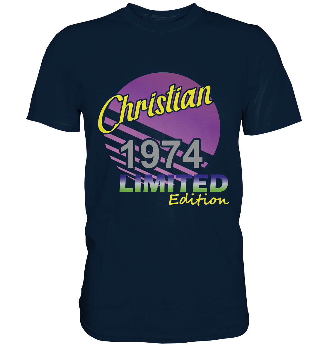 Christian Limited Edition 1974 Geburtstag Jahrgang 1974- Premium Shirt