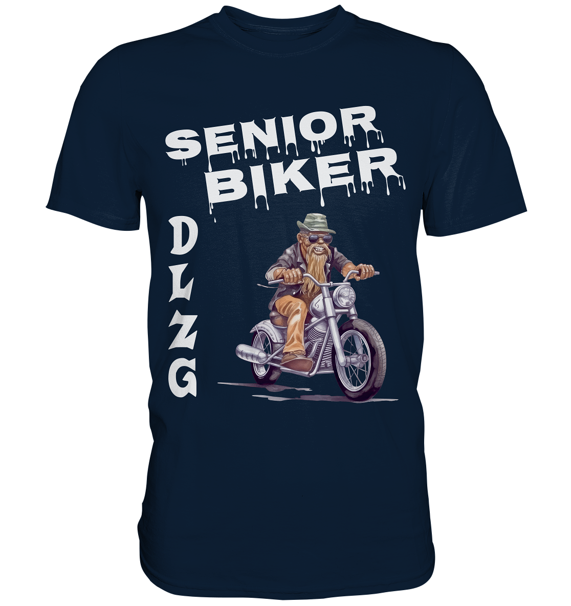 DLzG Opa Biker Fun Motiv 1- Premium Shirt