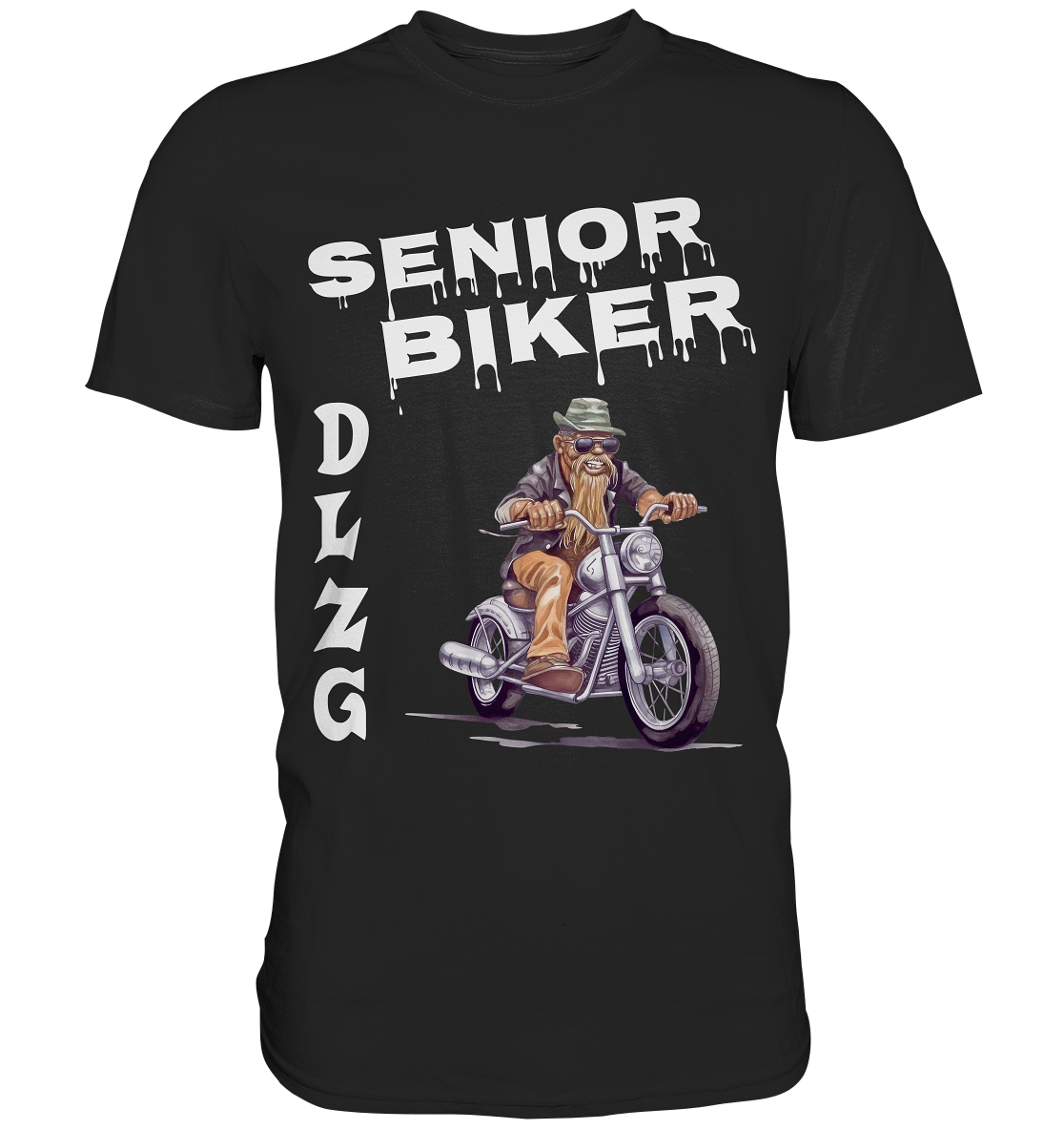 DLzG Opa Biker Fun Motiv 1- Premium Shirt