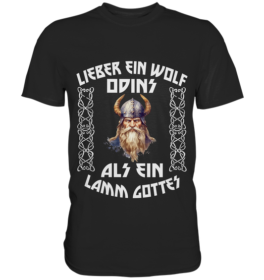 LIEBER EIN WOLF ODINS NO 4  - STREETWEAR - STATEMENT   - Premium Shirt