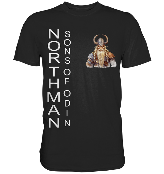 Wikinger Shirt Northman sons of Odin Aufdruck coole Streetwear Mode