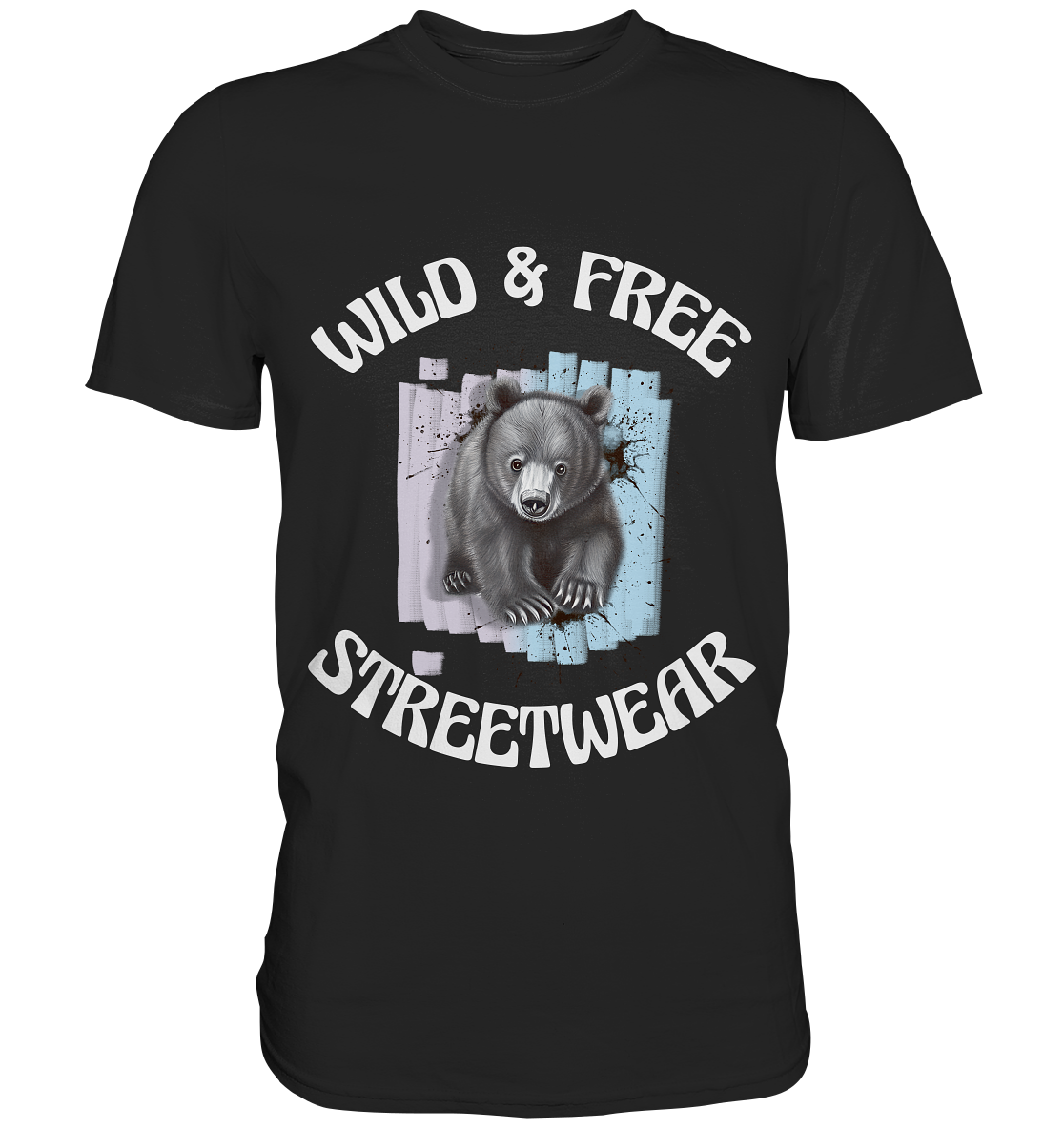 WILD & FREE NO 7 BABY BEAR - STREETWEAR - STATEMENT  - Premium Shirt