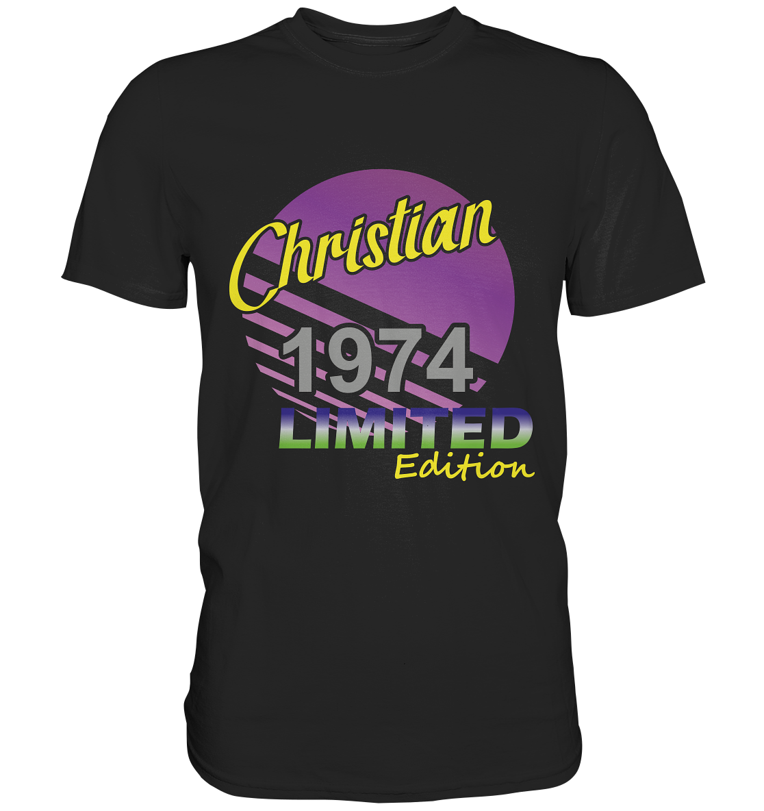 Christian Limited Edition 1974 Geburtstag Jahrgang 1974- Premium Shirt