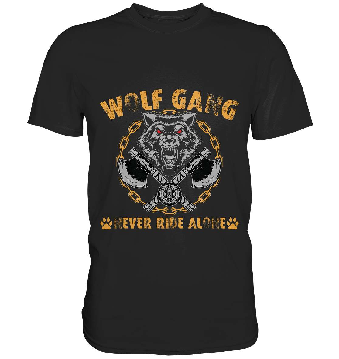 Wolfgang - NEVER RIDE ALONE - Premium Shirt