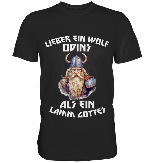 LIEBER EIN WOLF ODINS NO 1  - STREETWEAR - STATEMENT   - Premium Shirt