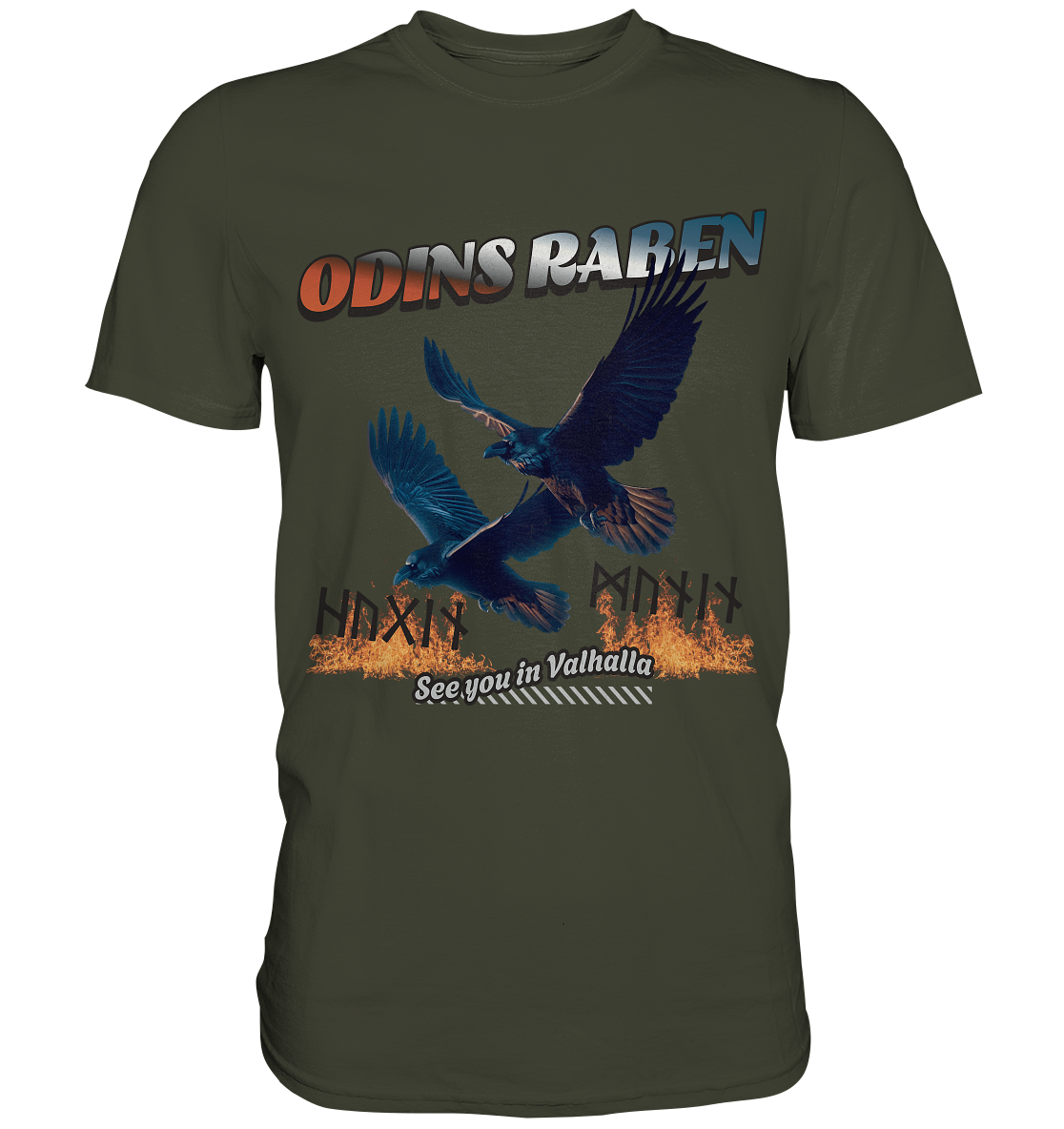 Raben Odins - Hugin und Munin - Premium Shirt